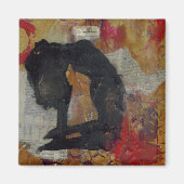 Yoga Girl - Square Magnet (Vorne)