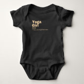 Yoga Girl - Yoga Baby Strampler (Vorderseite)