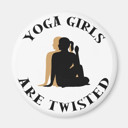 Yoga GIrls sind Geschenke mit Verzweiflung Magnet (Vorne)