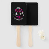 Yoga Gives Me Superpower Fächer (Vorne und Hinten)