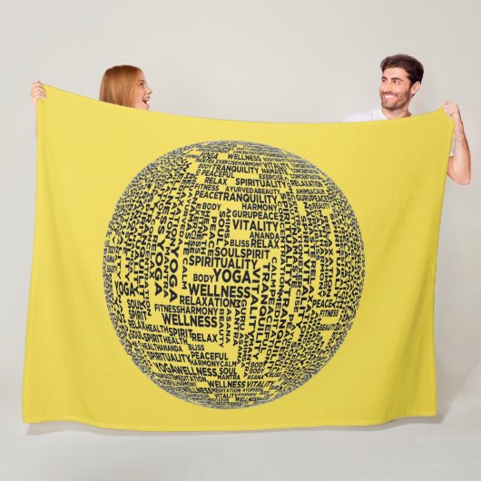 YOGA GLAS FLEECEDECKE (Beispiel)