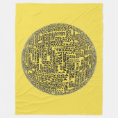 YOGA GLAS FLEECEDECKE (Vorderseite)