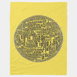 YOGA GLAS FLEECEDECKE