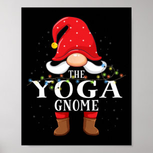 Yoga-Gnom-Christmas-Familien-Pyjama Poster