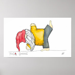 Yoga Gnome-Poster-Star-Pose Poster
