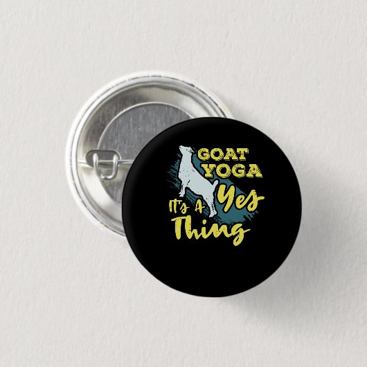 Yoga Goat Goatyoga Button (Vorne & Hinten)