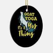 Yoga Goat Goatyoga Keramik Ornament (Rechts)