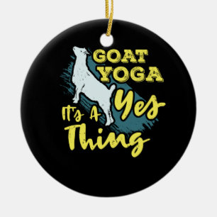 Yoga Goat Goatyoga Keramik Ornament