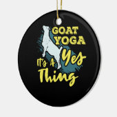 Yoga Goat Goatyoga Keramik Ornament (Links)