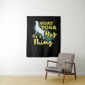 Yoga Goat Goatyoga Wandteppich (Beispiel)