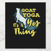 Yoga Goat Goatyoga Weinetikett (Einzelnes Label)