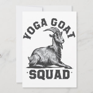 Yoga Goat Squad Funny Goat Meditation Lover Feiertagskarte