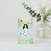 *~* Yoga Goddess Celestial Moon Magic Boho 3. Auge Visitenkarte (Stehend Vorderseite)