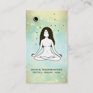 *~* Yoga Goddess Celestial Moon Magic Boho 3. Auge Visitenkarte
