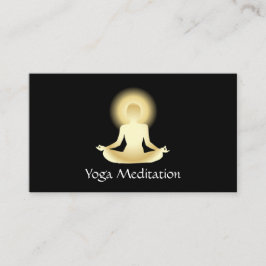 Yoga (Gold) Aufklärt Visitenkarte
