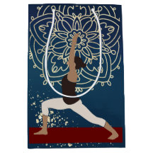 Yoga Gold, Blau und Rot Mandala Meditation