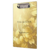 Yoga Gold Blume individuelle Name Klemmbrett (Links)