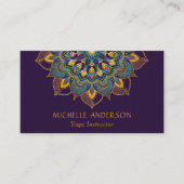 Yoga Gold Mandala Visitenkarte (Vorderseite)