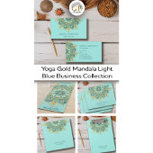Yoga Gold Mandala Visitenkarte