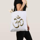 Yoga gold metallic Om Hindu Buddhist Symbol modern Tasche (Von Nahem)