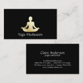 Yoga (Gold) Visitenkarte (Vorne/Hinten)