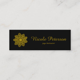 Yoga - Goldspitze Mini Visitenkarte