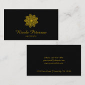 Yoga - Goldspitze Visitenkarte (Vorne/Hinten)