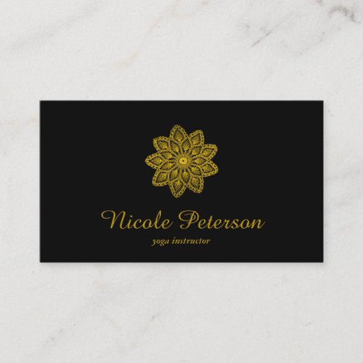 Yoga - Goldspitze Visitenkarte (Vorderseite)