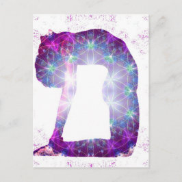 Yoga-Göttin-Pose-Reihe Postkarte