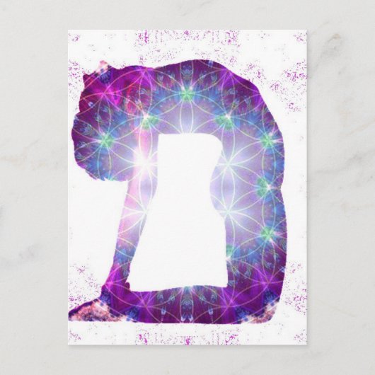 Yoga-Göttin-Pose-Reihe Postkarte (Vorderseite)