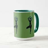 Yoga Green Tasse (VorderseiteRechts)