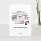 Yoga Greetings Karte (Rückseite)