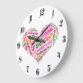 Yoga Große Wanduhr (Winkel)