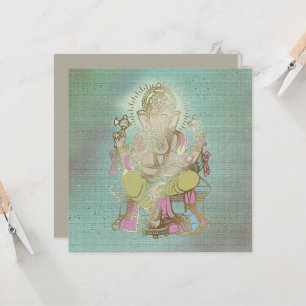 YOGA - Grußkarte, Ganesha Karte