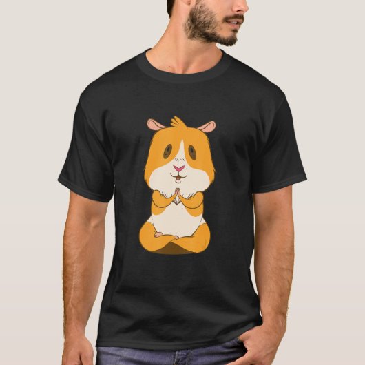 Yoga Guinea Schweinemedikation T-Shirt (Vorderseite)