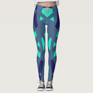 Yoga Gym Fitness Übung für blaugrünes Muster in Na Leggings