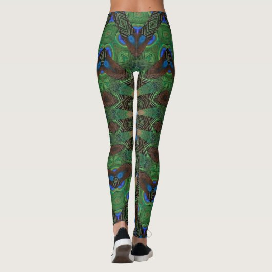 Yoga Gym-Tribal-Muster-Leggings Leggings (Rückseite)