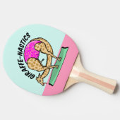 Yoga-Gymnastik-Giraffe für den Cartoon Tischtennis Schläger (Seitenansicht)