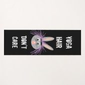 Yoga Hair Kümmert sich nicht um lustiges Sprichwor Yogamatte (Vorderseite (Horizontal))