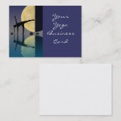 Yoga-halber Mond-Pose Visitenkarte (Vorne/Hinten)