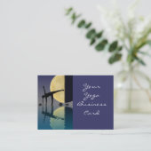 Yoga-halber Mond-Pose Visitenkarte (Stehend Vorderseite)