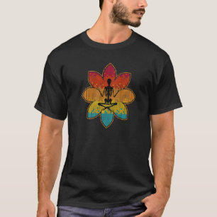 Yoga Halloween Skelett Namaste Meditieren Spaß Yog T-Shirt