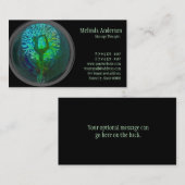 Yoga-Harmonie-Baum des Lebens Visitenkarte (Vorne/Hinten)