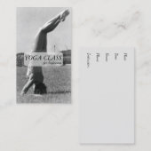 Yoga Headstand Pose Vintag Visitenkarte (Vorne/Hinten)