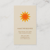 Yoga Healing Health Lotus Blume Logo Visitenkarte (Rückseite)