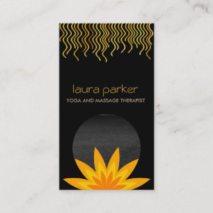 Yoga Healing Health Lotus Blume Yoga Visitenkarte