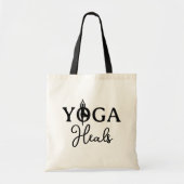 Yoga Heals Tasche mit Pose Silhouette (Vorne)
