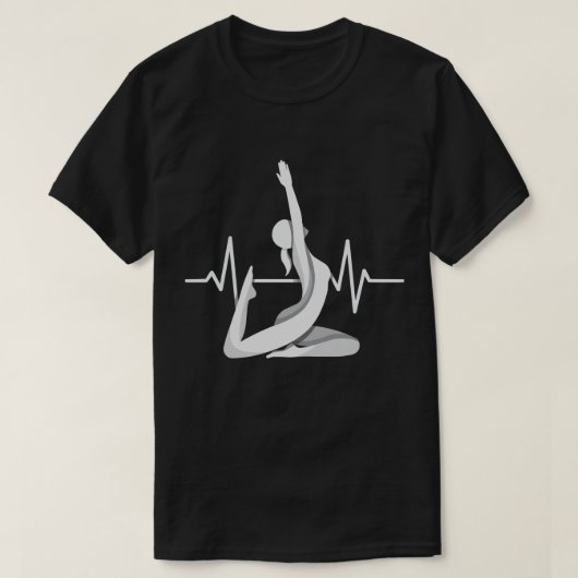 Yoga Heartbeat Mindful Energy T-Shirt (Design vorne)