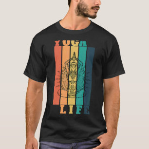 Yoga heilt die Seele Yoga Leben Retro Yoga Zen Med T-Shirt