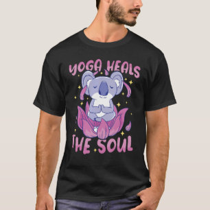 Yoga heilt die Seele Yoga-Lehrer Meditation Yog T-Shirt